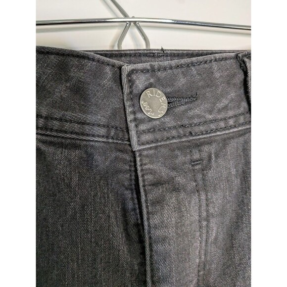 Riders Lee Jeans Women's 16P Black Stretch Petite High Rise Classic Fit EUC - Picture 2 of 5